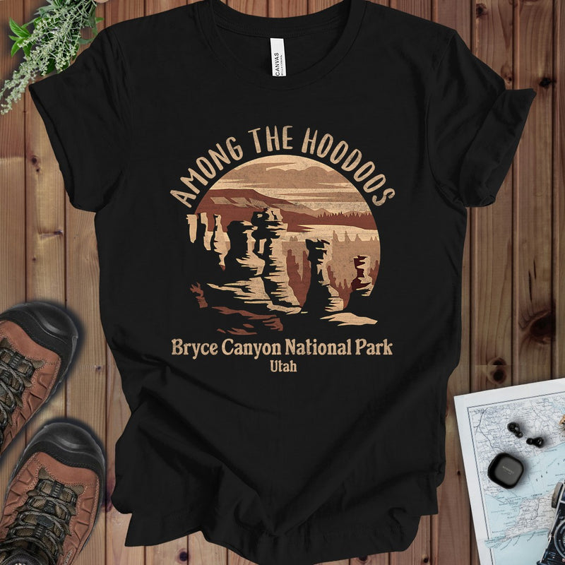Bryce Canyon  Among The Hoodoos Kids Graphic T-Shirt in Black