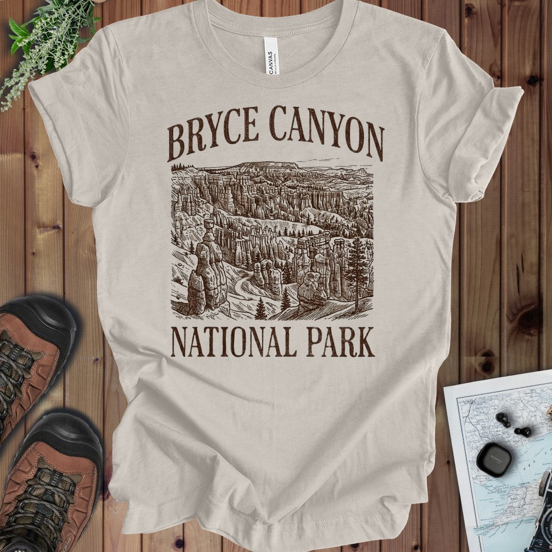 Bryce Canyon National Park kids rustic graphic t-shirt alternate kids product view