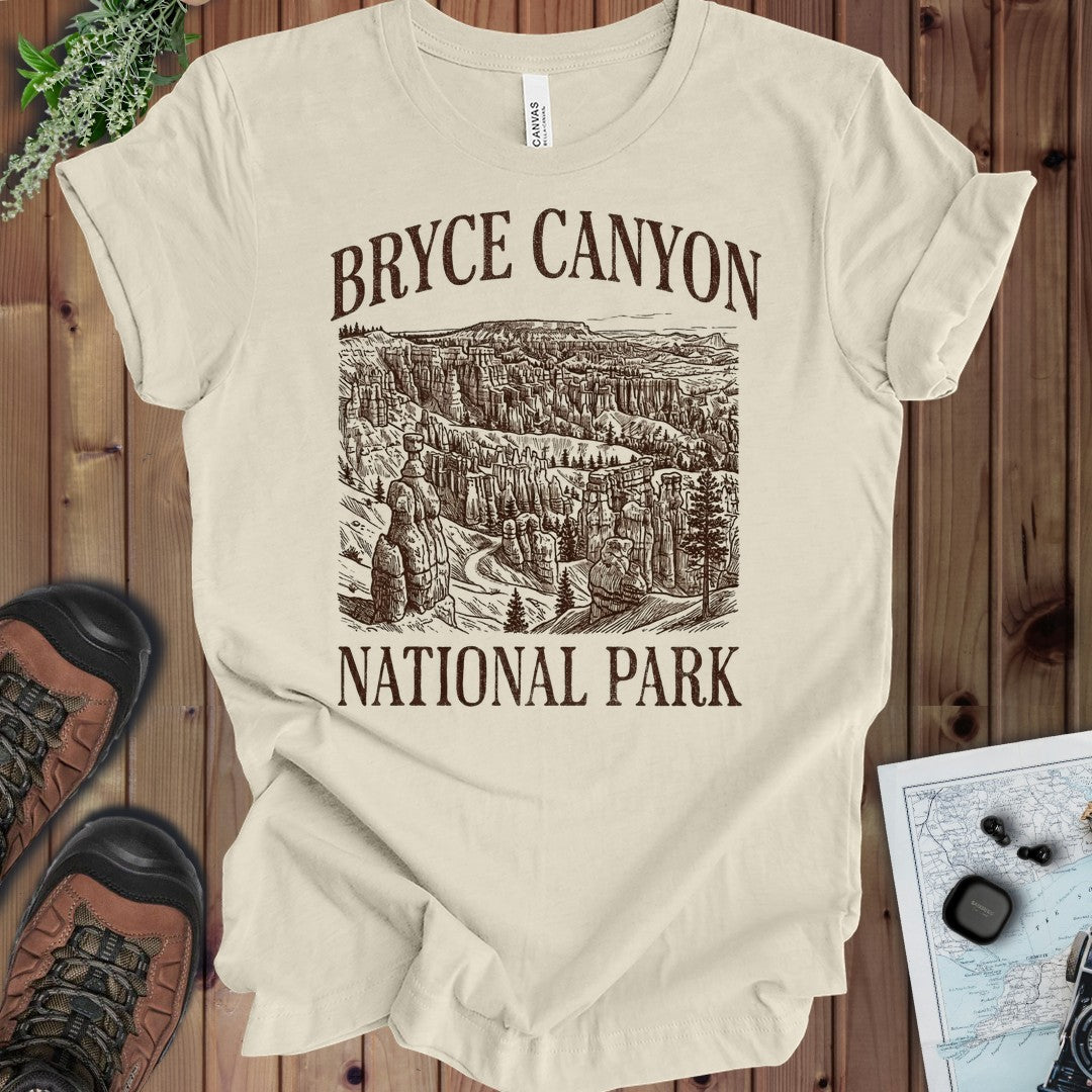 Bryce Canyon National Park kids rustic graphic t-shirt alternate kids shirt color