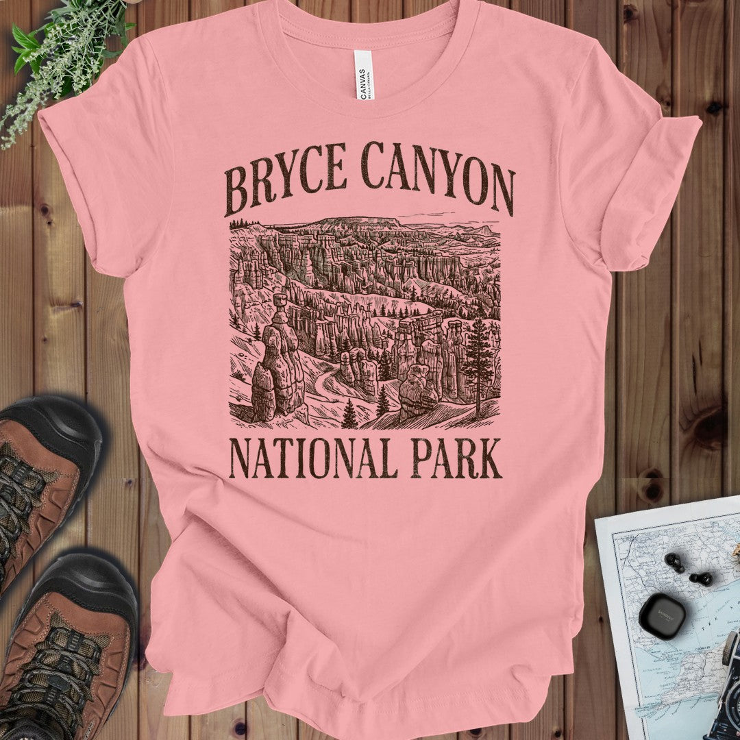 Bryce Canyon National Park kids rustic graphic t-shirt alternate kids shirt color