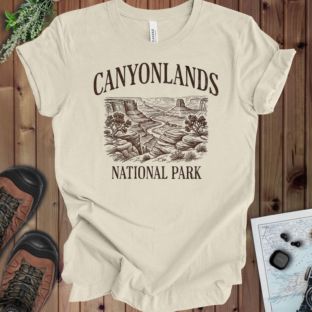 Canyonlands National Park Kids Rustic Graphic T-Shirt in Natural