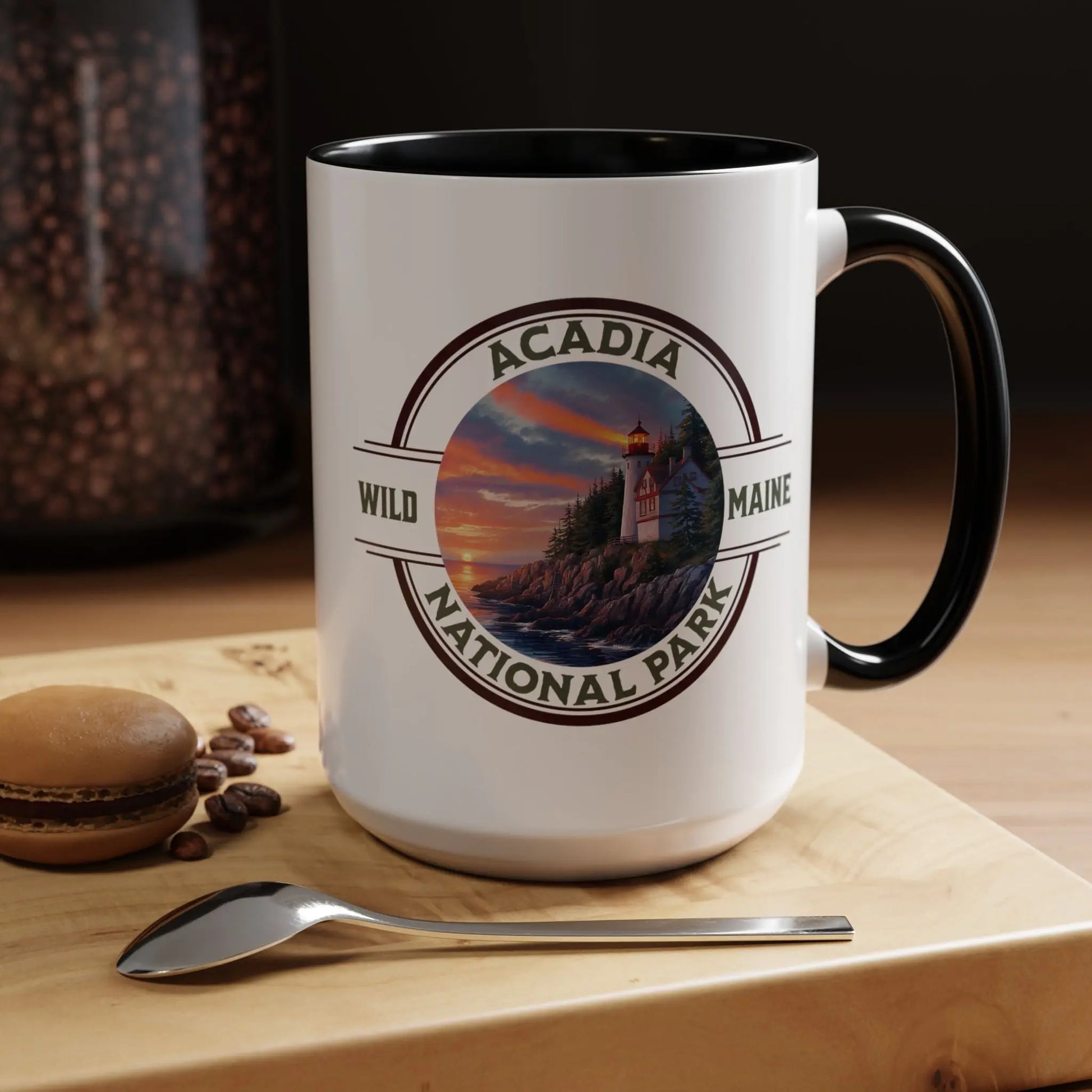 Acadia National Park Accent Mug (2 Sizes, 5 Colors) Mug teelaunch