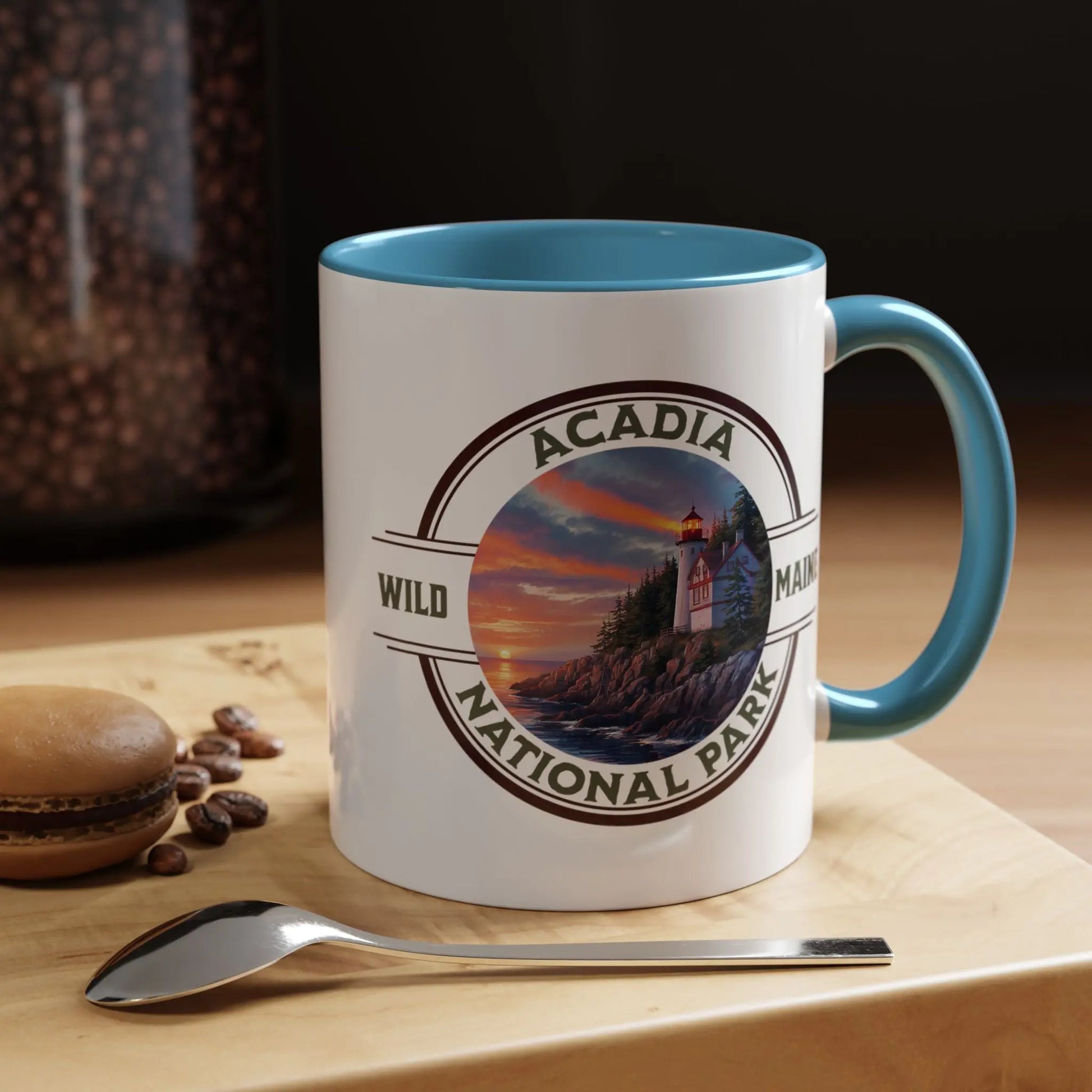Acadia National Park Accent Mug (2 Sizes, 5 Colors) Mug teelaunch