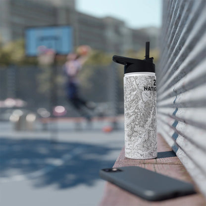 Zion National Park Insulated Stainless Steel Water Bottle (3 Sizes, 3 Lid Options) water bottle Printify