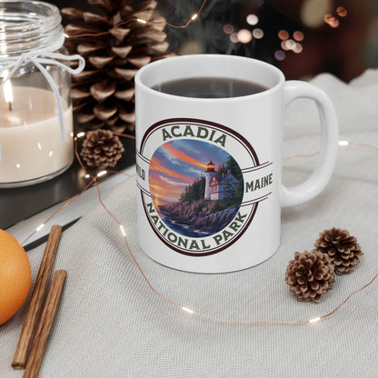 Acadia National Park Accent Mug (2 Sizes, 5 Colors) Mug teelaunch