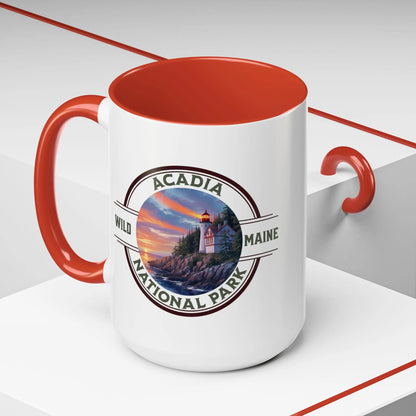 Acadia National Park Accent Mug (2 Sizes, 5 Colors) Mug teelaunch