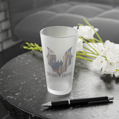 Carlsbad Caverns National Park Bat Frosted Mug pint glass teelaunch