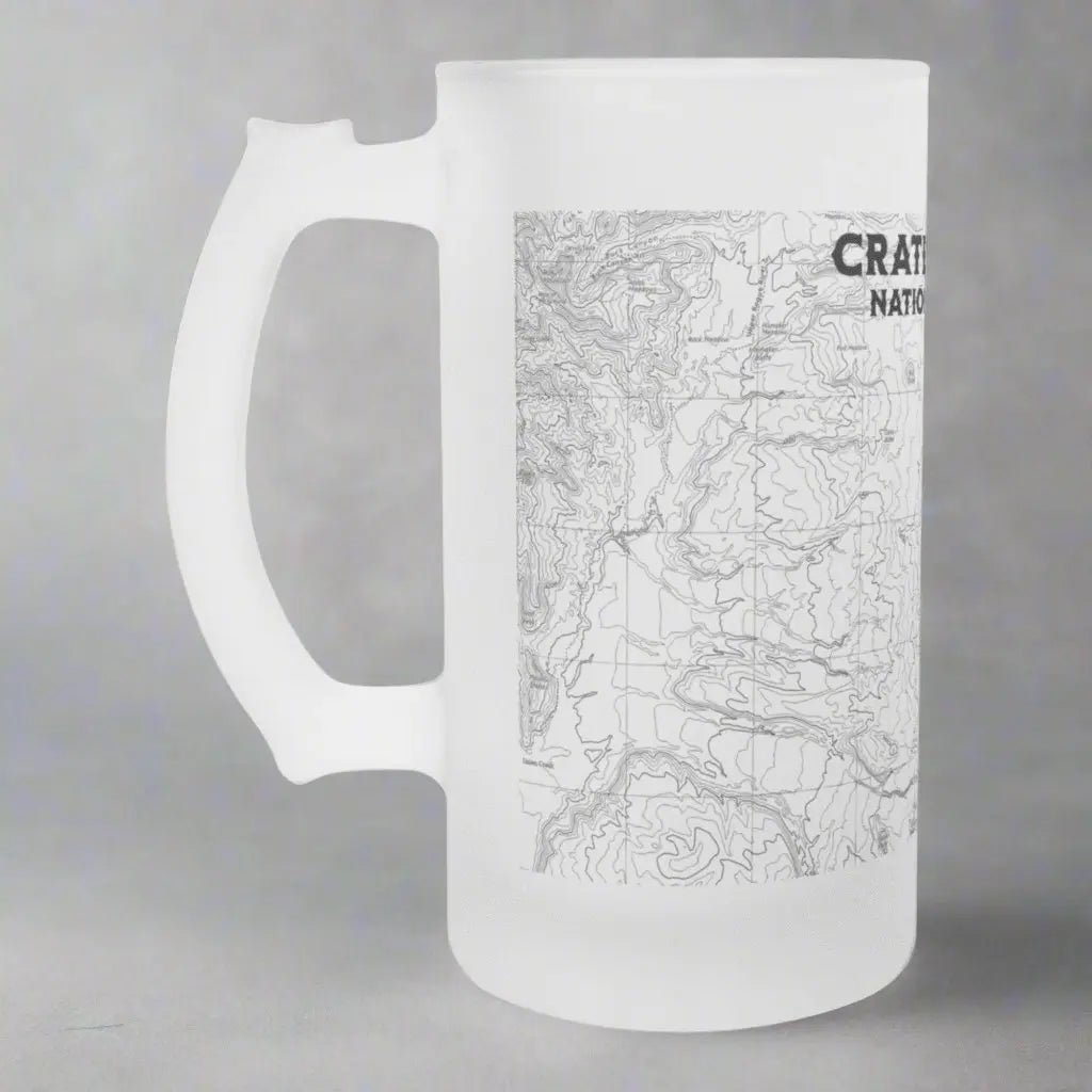 Crater Lake National Park Frosted Pint Mug Frosted teelaunch