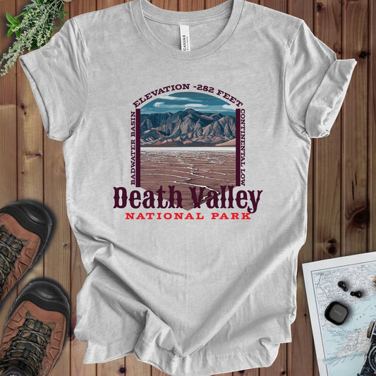 Death Valley National Park Badwater Basin Kids Graphic T-Shirt in Athletic Heather