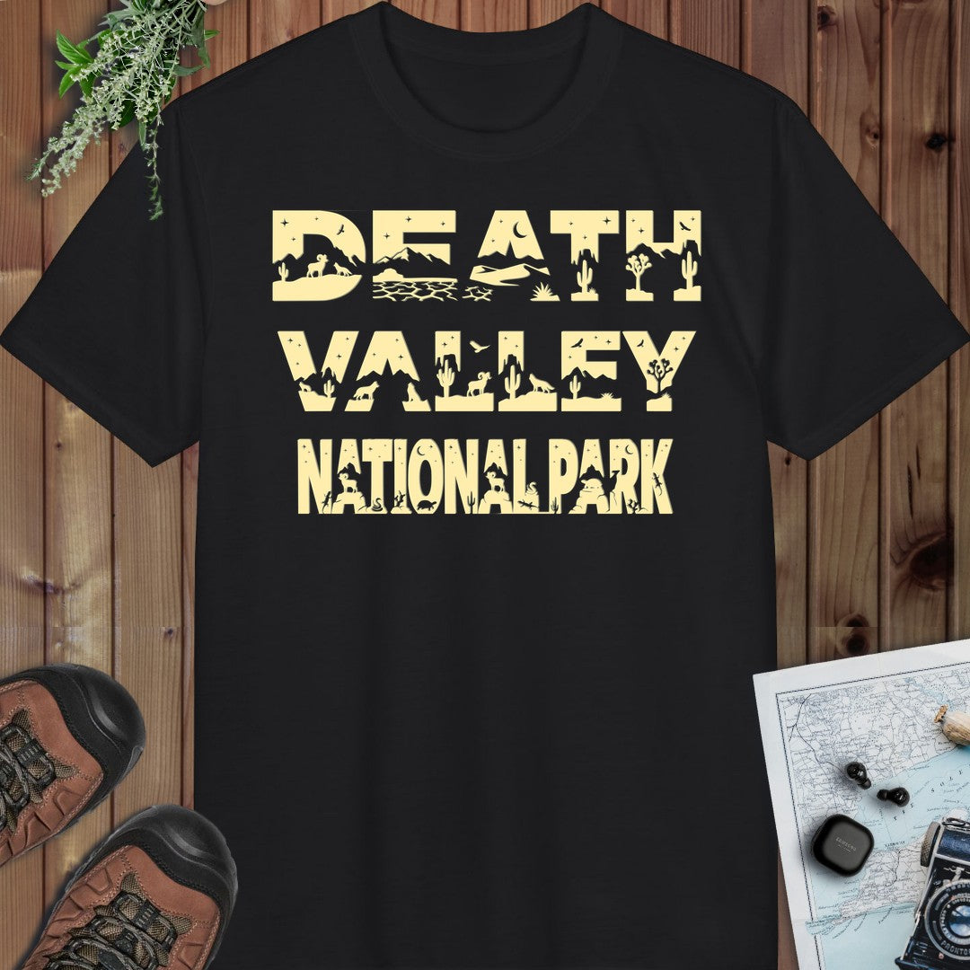 Death Valley National Park Performance T-Shirt in Black