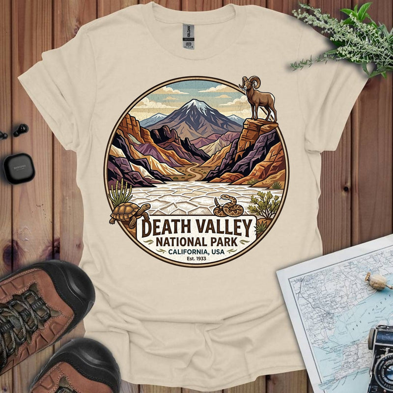 Death Valley National Park Emblem Graphic T-Shirt in Natural