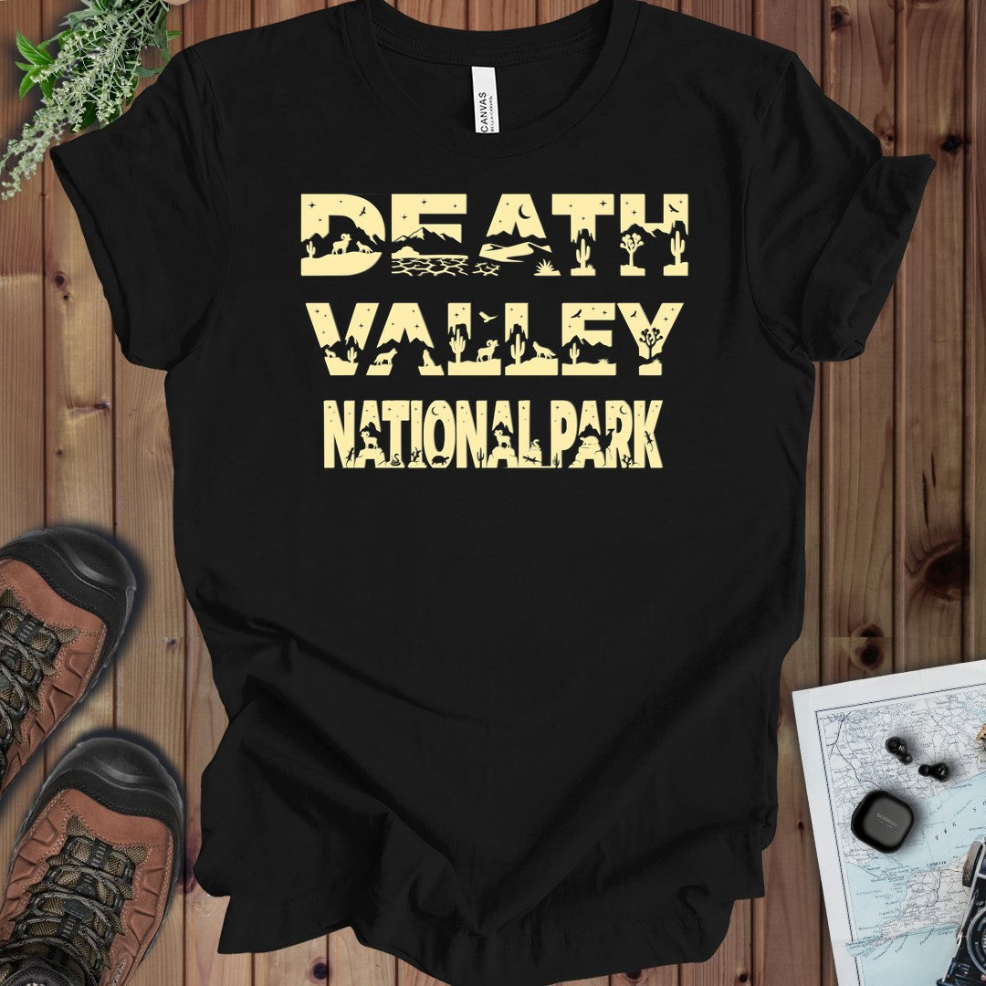 Death Valley National Park Kids Graphic T-Shirt in Black