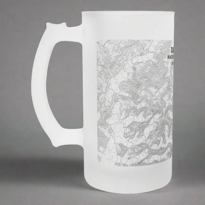 Denali National Park Topographic Pint Mug beer mug teelaunch