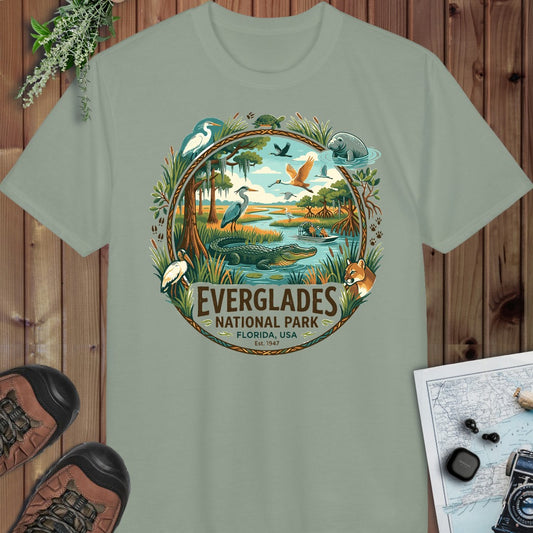 Everglades National Park 1 Performance T-Shirt in Sage