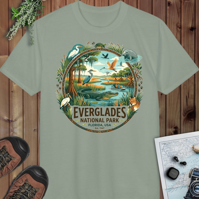 Everglades National Park 1 Performance T-Shirt in Sage