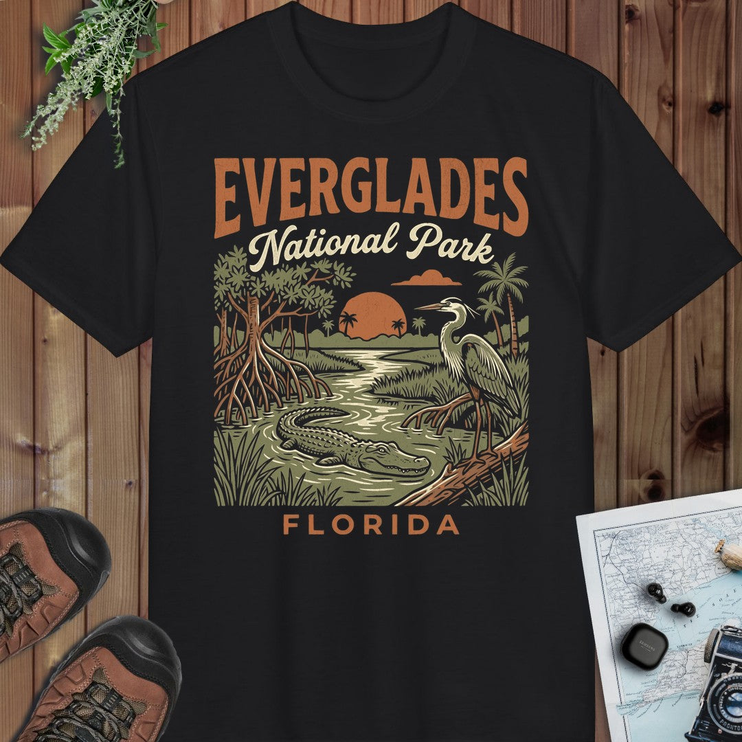 Everglades National Park Performance T-Shirt in Black
