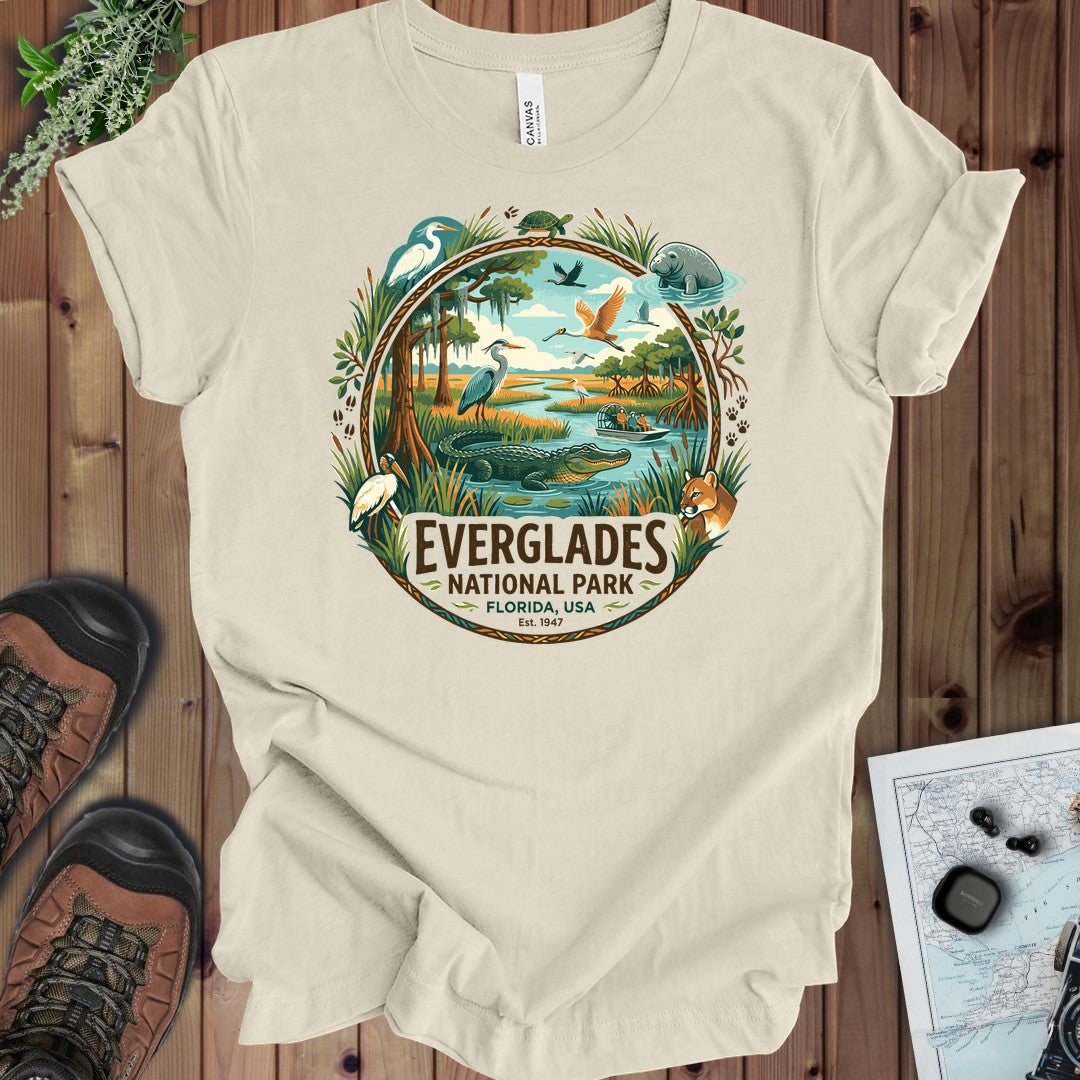 Everglades National Park Kids Animals Graphic T-Shirt in Natural