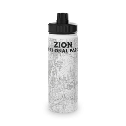 Zion National Park Insulated Stainless Steel Water Bottle (3 Sizes, 3 Lid Options) water bottle Printify