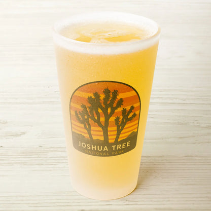 Joshua Tree National Park Frosted Pint Glass Beer Cup glassware teelaunch