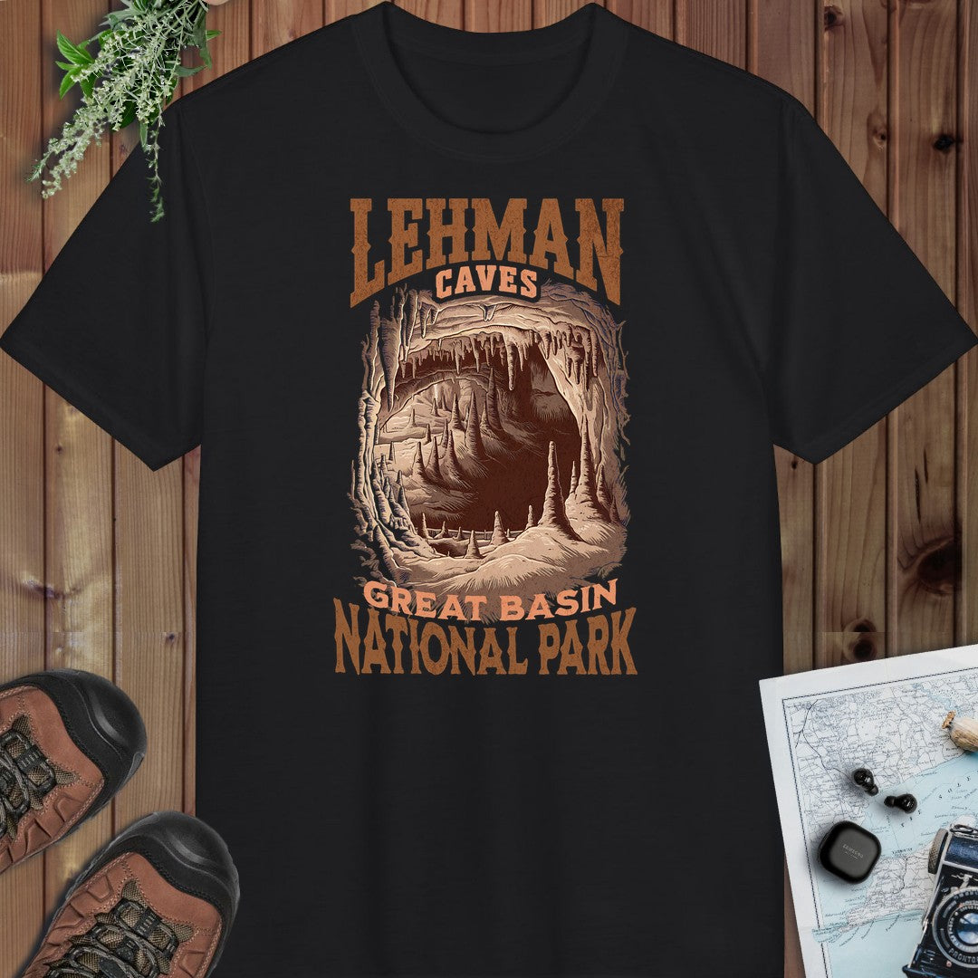 Great Basin National Park  Lehman Caves Performance T-Shirt in Black