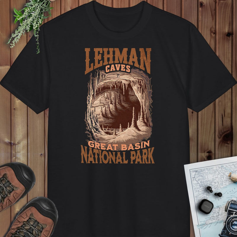 Great Basin National Park  Lehman Caves Performance T-Shirt in Black