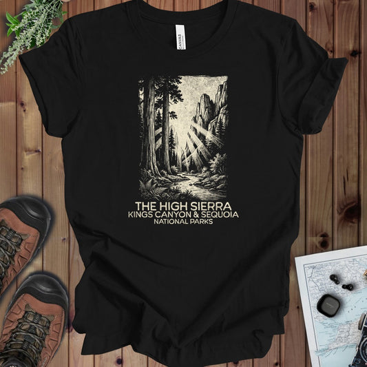 The High Sierra Kings Canyon Sequoia Kids Graphic T-Shirt in Black