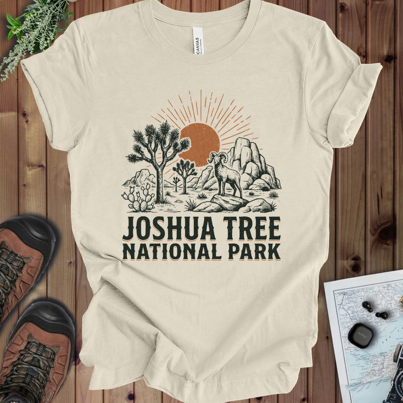 Joshua Tree National Park Kids Graphic T-Shirt in Natural