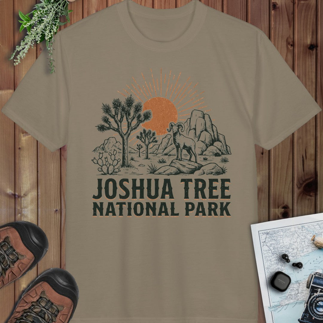 Joshua Tree National Park Performance T-Shirt in Prairie Dust