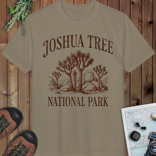 Joshua Tree National Park Rustic Performance T-Shirt in Prairie Dust