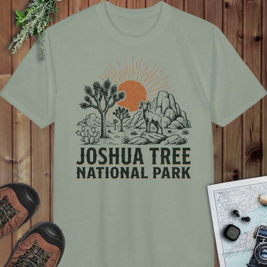 Joshua Tree National Park Performance T-Shirt in Sage