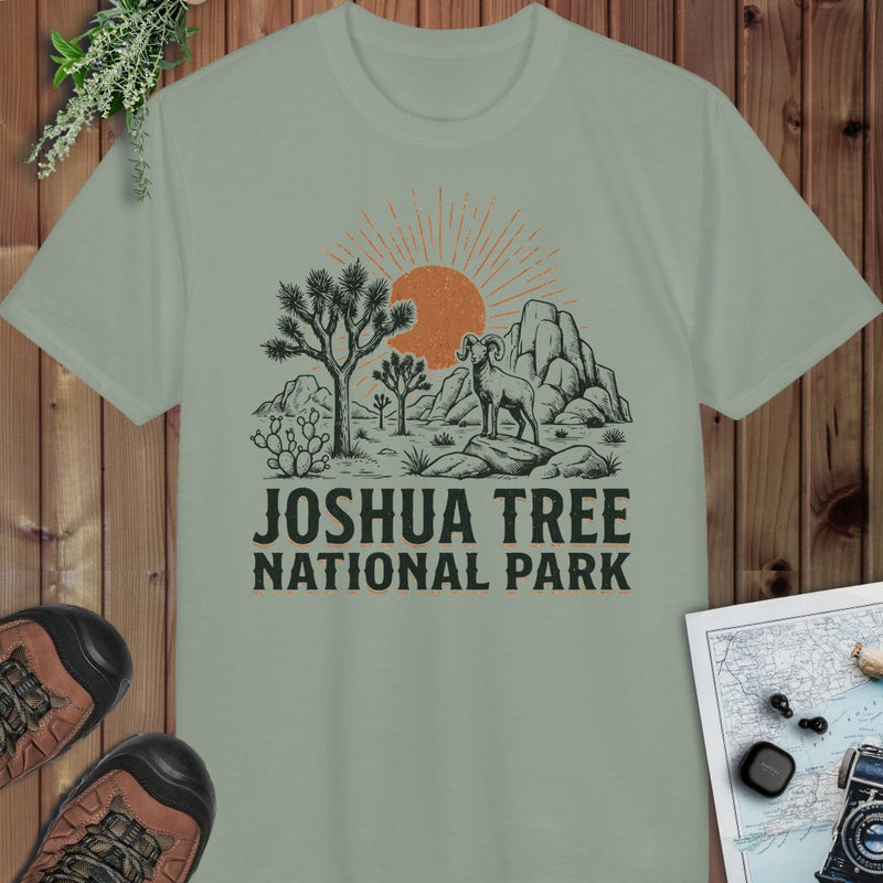 Joshua Tree National Park Performance T-Shirt in Sage