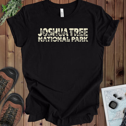 Joshua Tree National Park Silhouette Kids Graphic T-Shirt in Black Heather