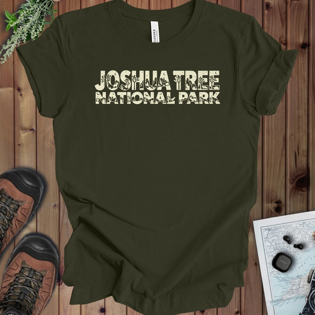 Joshua Tree National Park Silhouette Kids Graphic T-Shirt in Dark Heather Grey