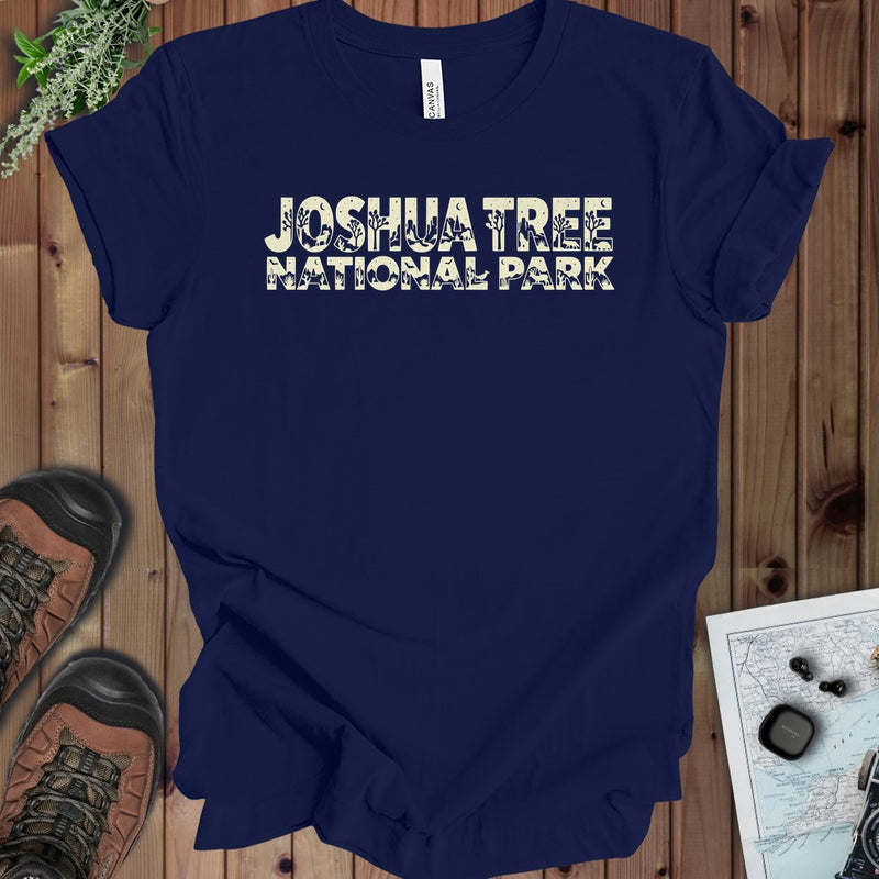 Joshua Tree National Park Silhouette Kids Graphic T-Shirt in Navy