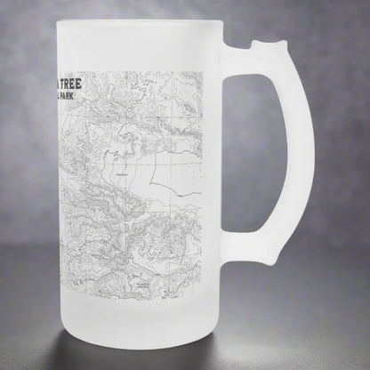 Joshua Tree National Park Topographic Pint Mug Pint Mug teelaunch