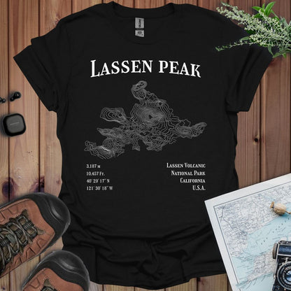 Lassen Peak Topo Line T-Shirt