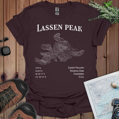 Lassen Peak Topo Line T-Shirt