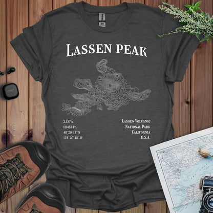 Lassen Peak Topo Line T-Shirt