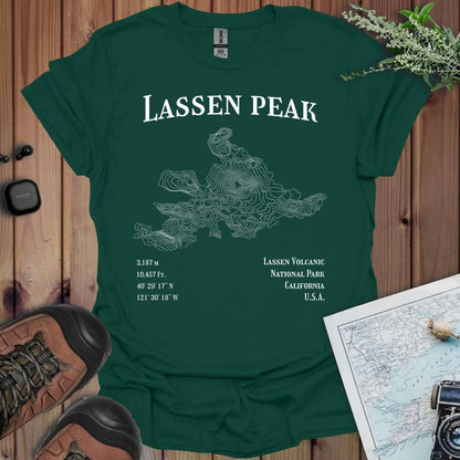 Lassen Peak Topo Line T-Shirt