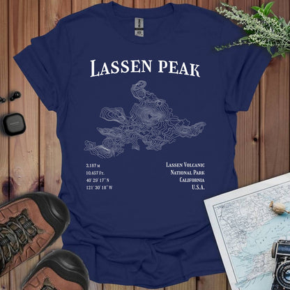 Lassen Peak Topo Line T-Shirt
