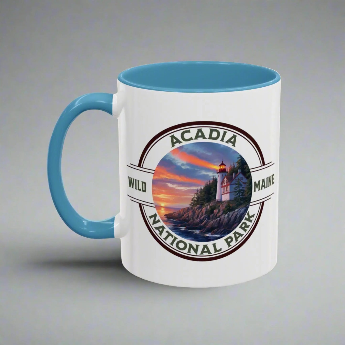 Acadia National Park Accent Mug (2 Sizes, 5 Colors) Mug teelaunch