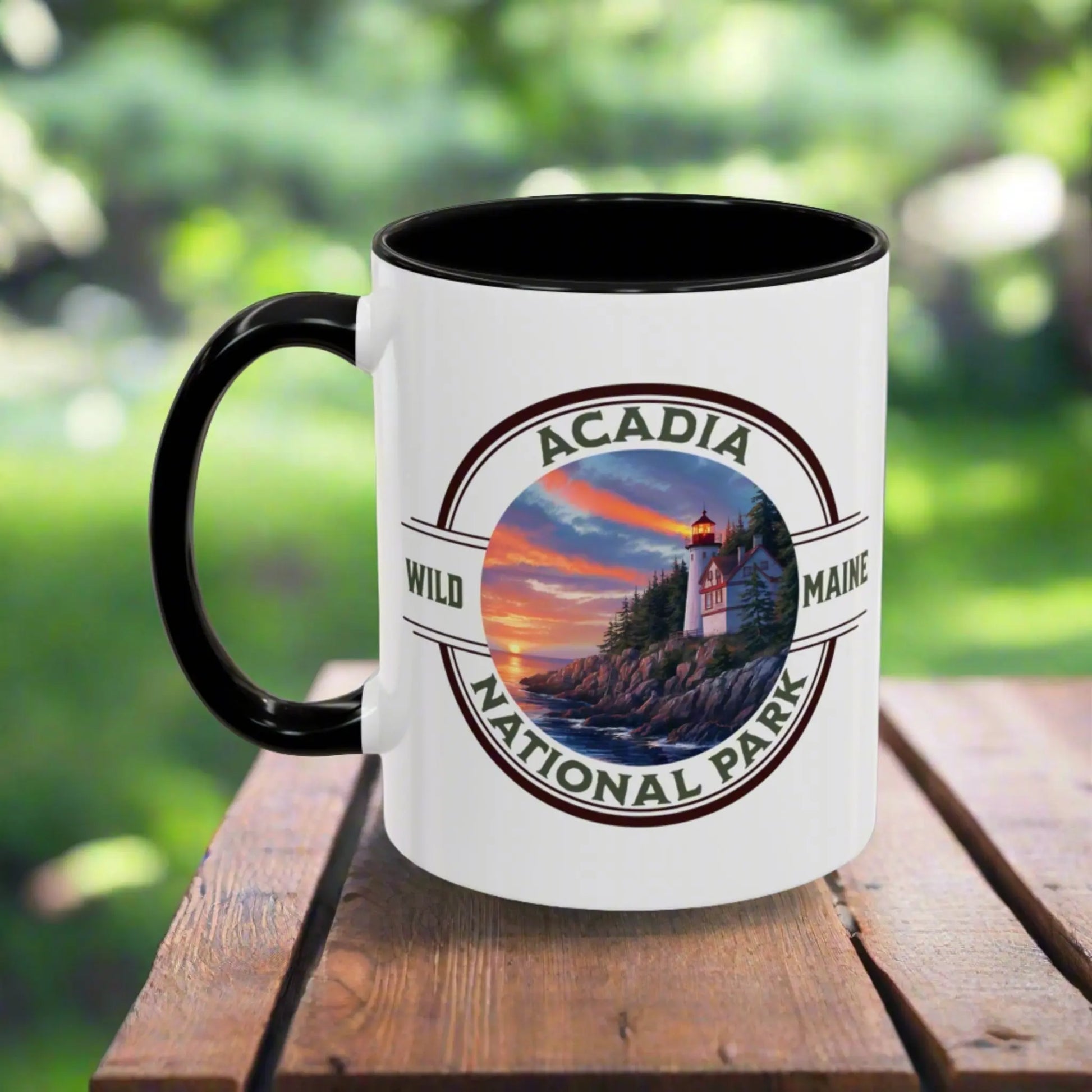 Acadia National Park Accent Mug (2 Sizes, 5 Colors) Mug teelaunch