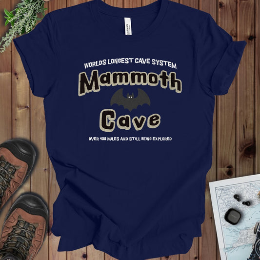 Mammoth Cave National Park Longest Cave Kids Graphic T-Shirt in Navy