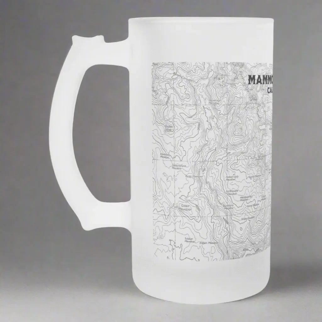 Mammoth Lakes California Topographic Pint Mug Pint Mug teelaunch