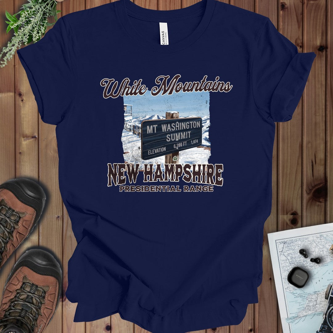 Mount Washington Sign Kids Graphic T-Shirt in Navy