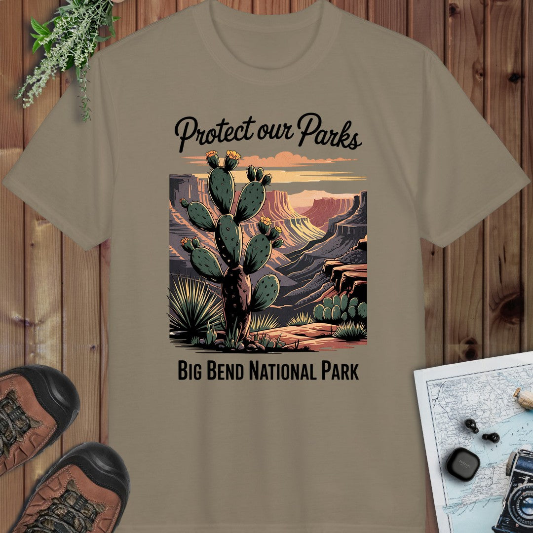 Protect Our Parks Big Bend National Park Performance T-Shirt in Prairie Dust