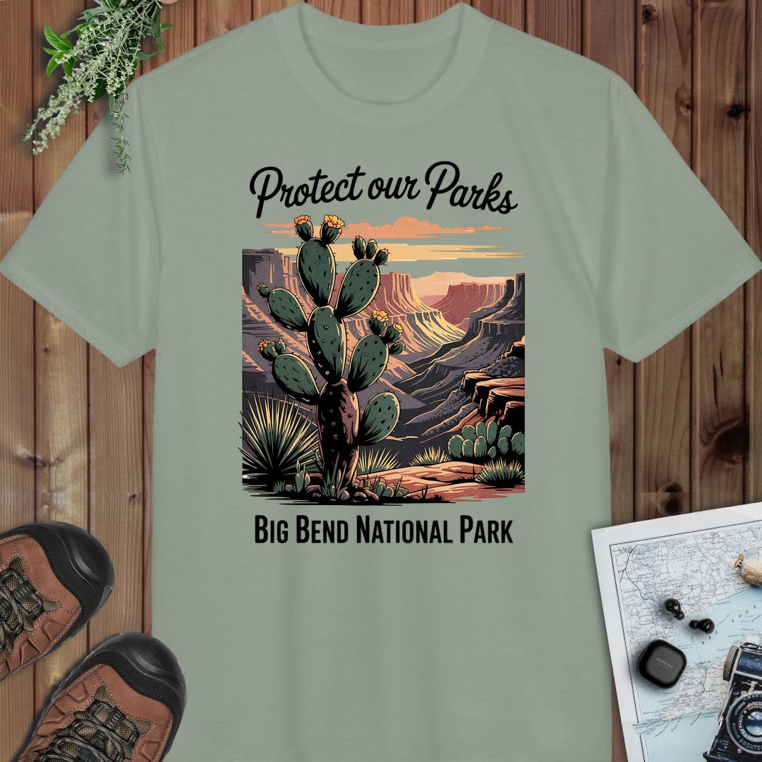 Protect Our Parks Big Bend National Park Performance T-Shirt in Sage