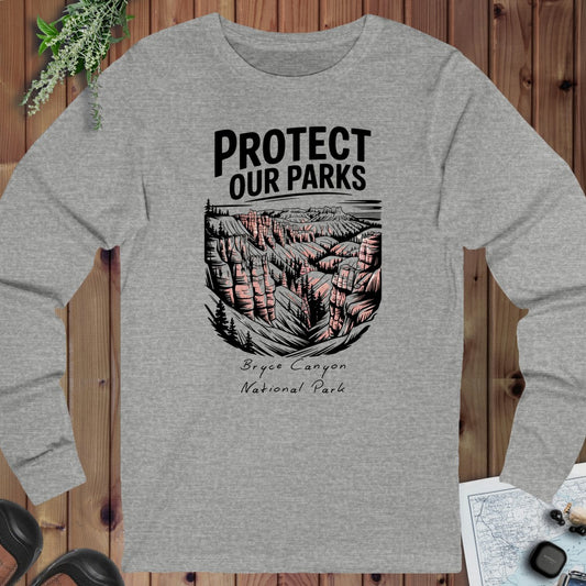 Protect Our Parks Bryce Canyon Long Sleeve T-Shirt in Athletic Heather
