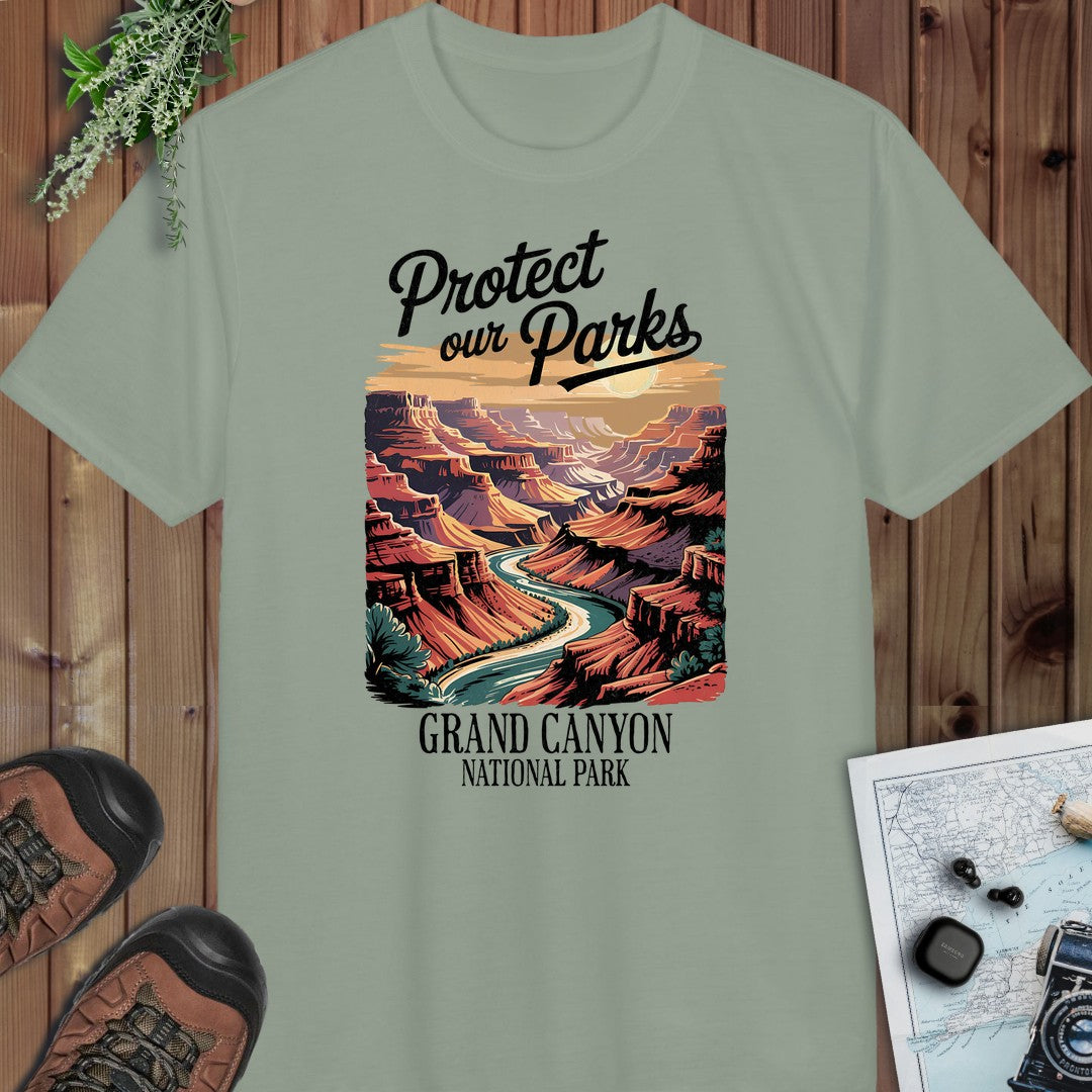 Protect Our Parks Grand Canyon Performance T-Shirt in Sage