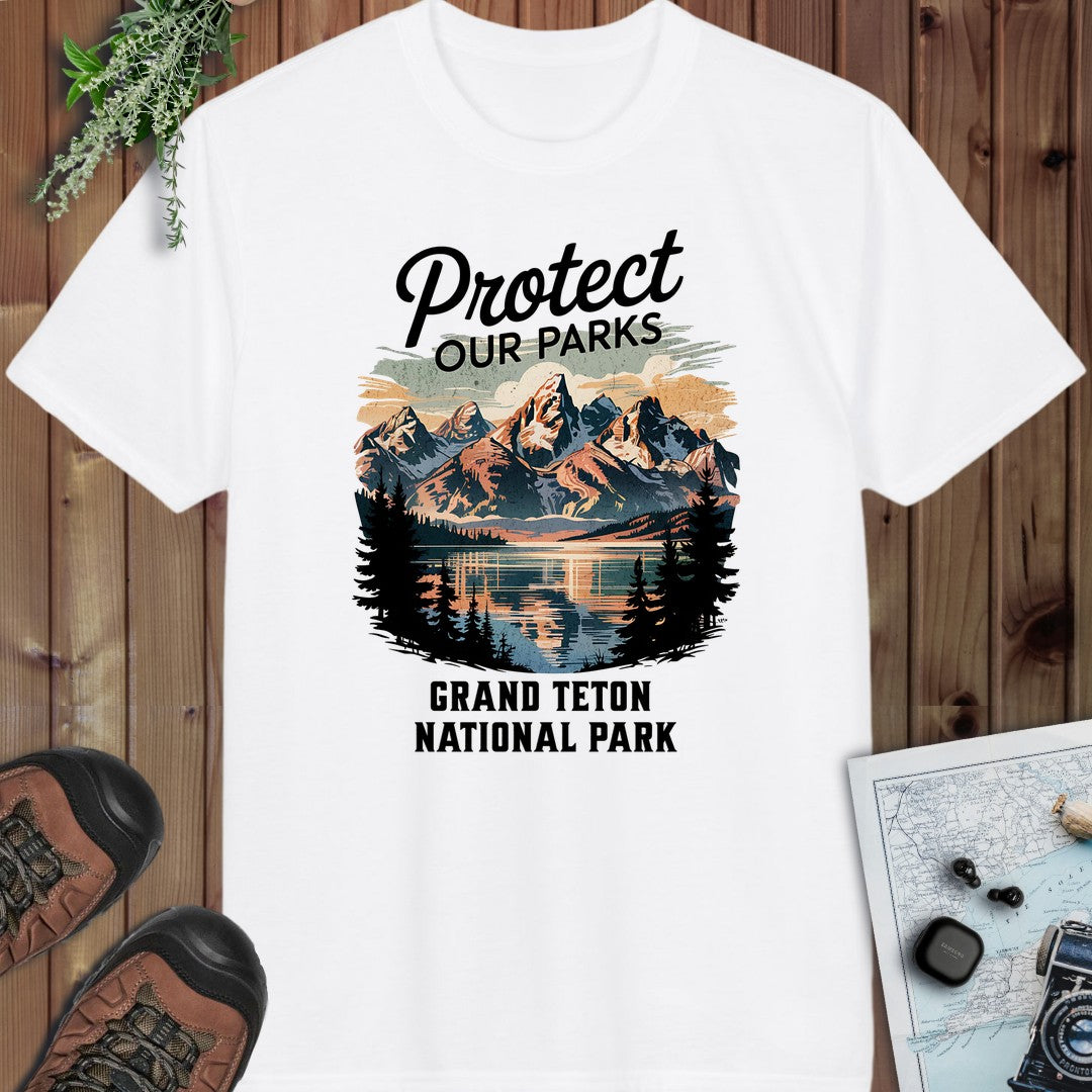 Protect Our Parks Grand Teton Performance T-Shirt in White
